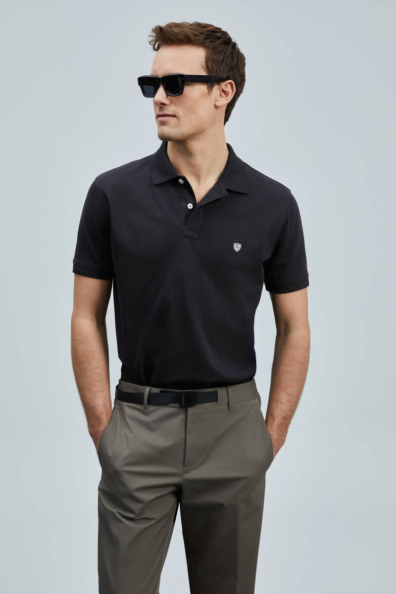 Laon Smart Erkek Polo Tişört Siyah - 1