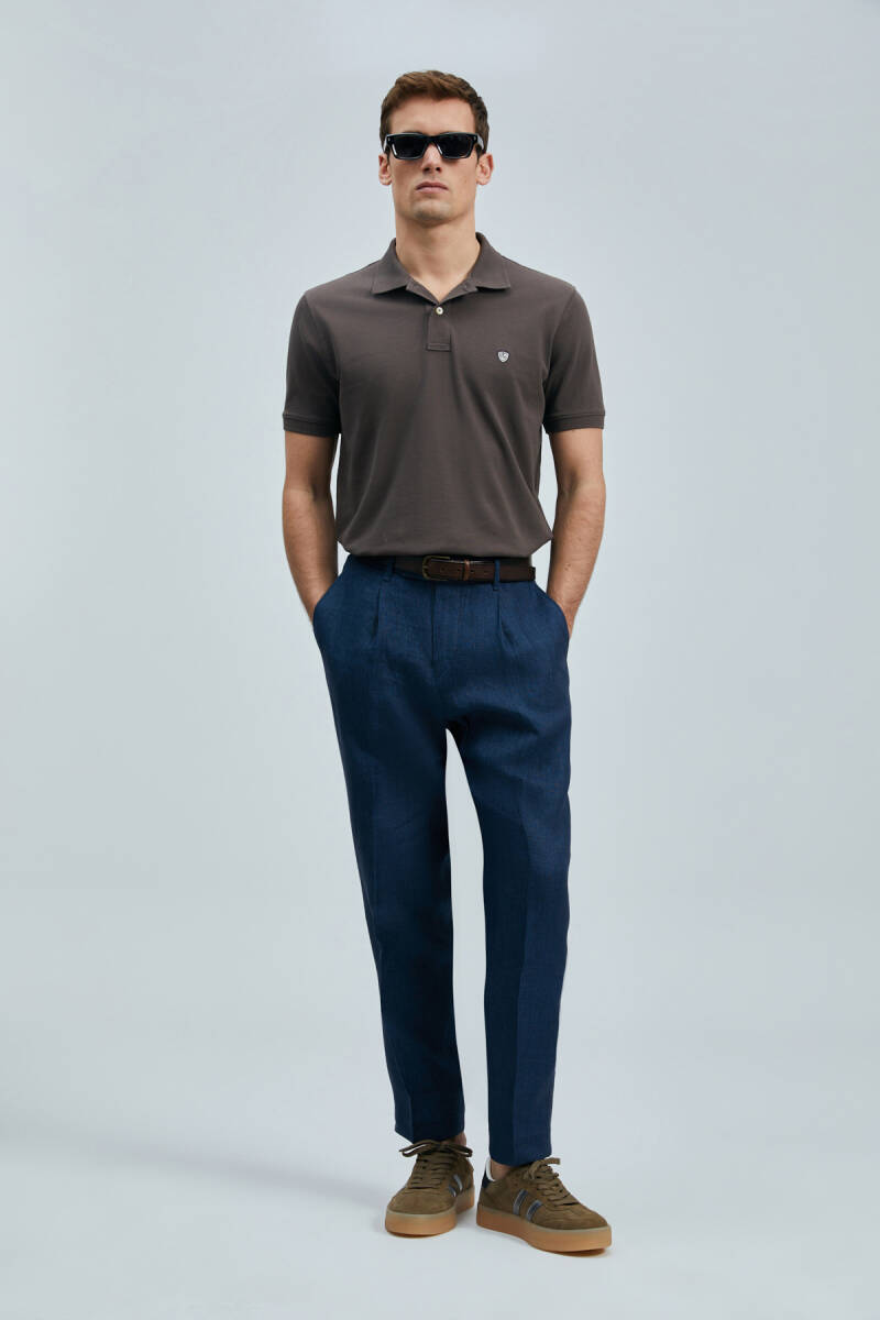 Laon Smart Men's Polo Shirt Brown - 1