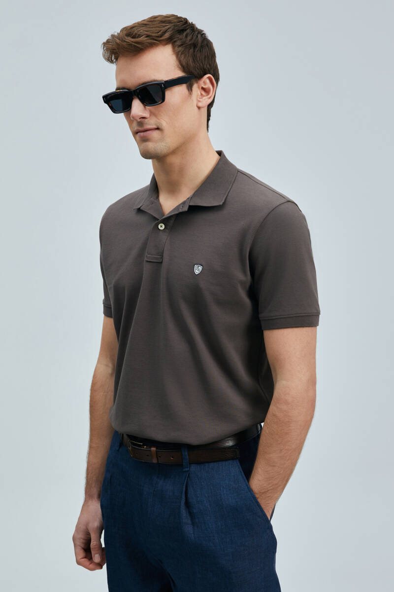 Laon Smart Men's Polo Shirt Brown - 4
