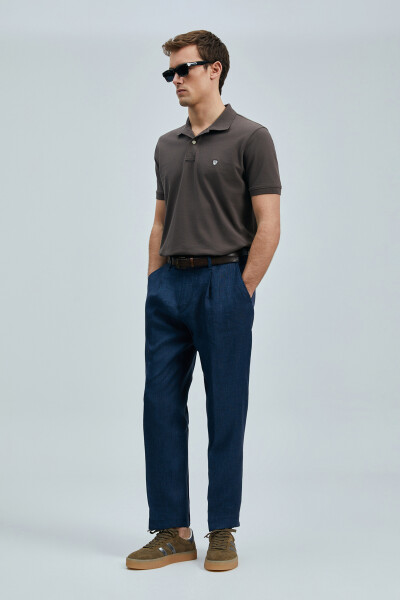 Laon Smart Men's Polo Shirt Brown - 5