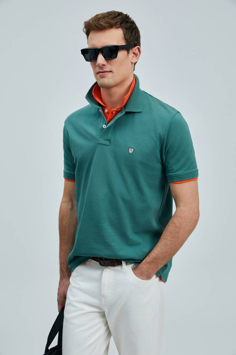 Laon Smart Men's Polo Shirt Duck Green - 4
