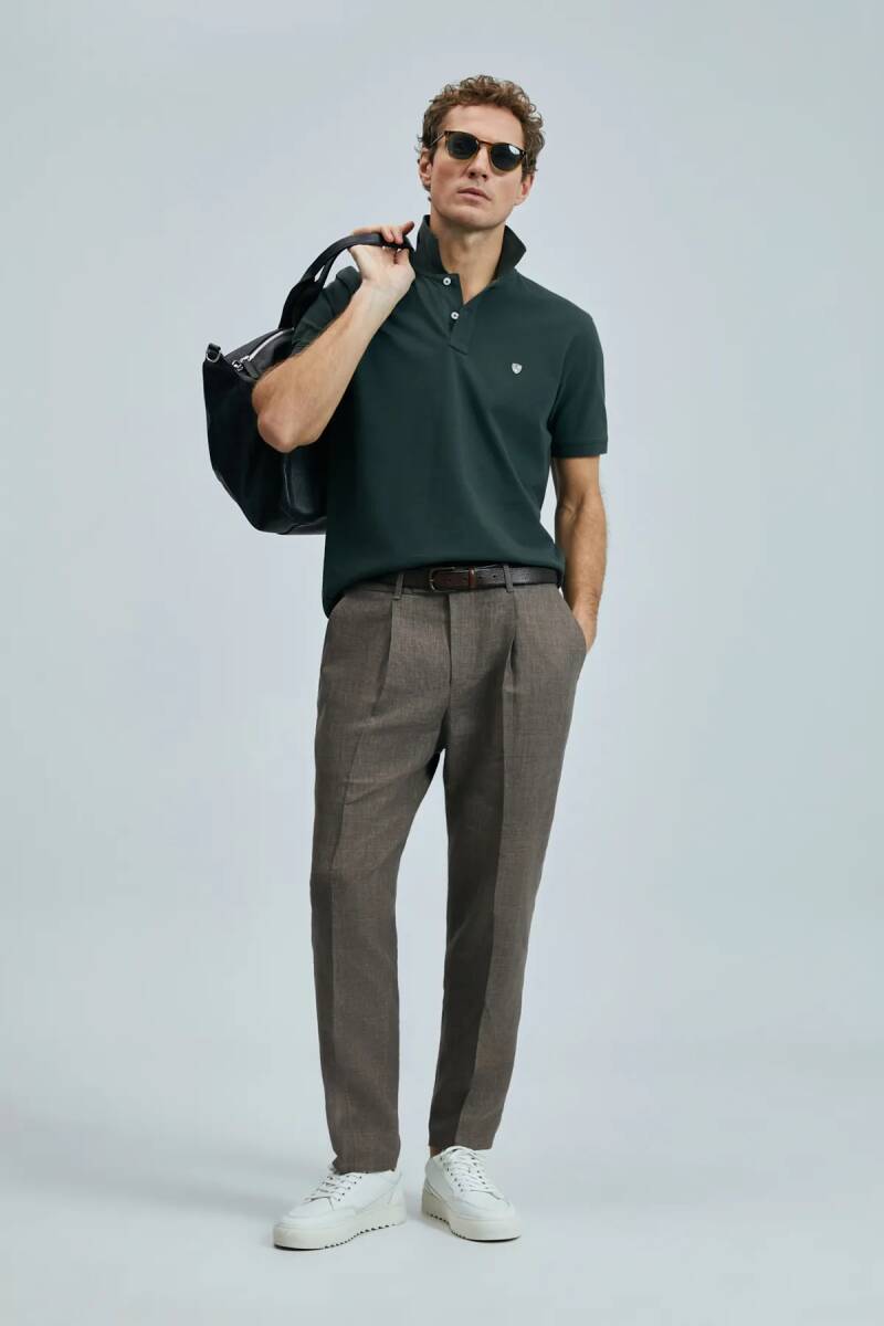 Laon Smart Men's Polo Shirt Khaki - 2