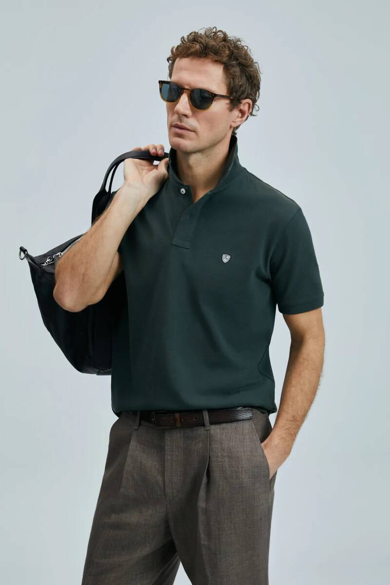 Laon Smart Men's Polo Shirt Khaki - 1