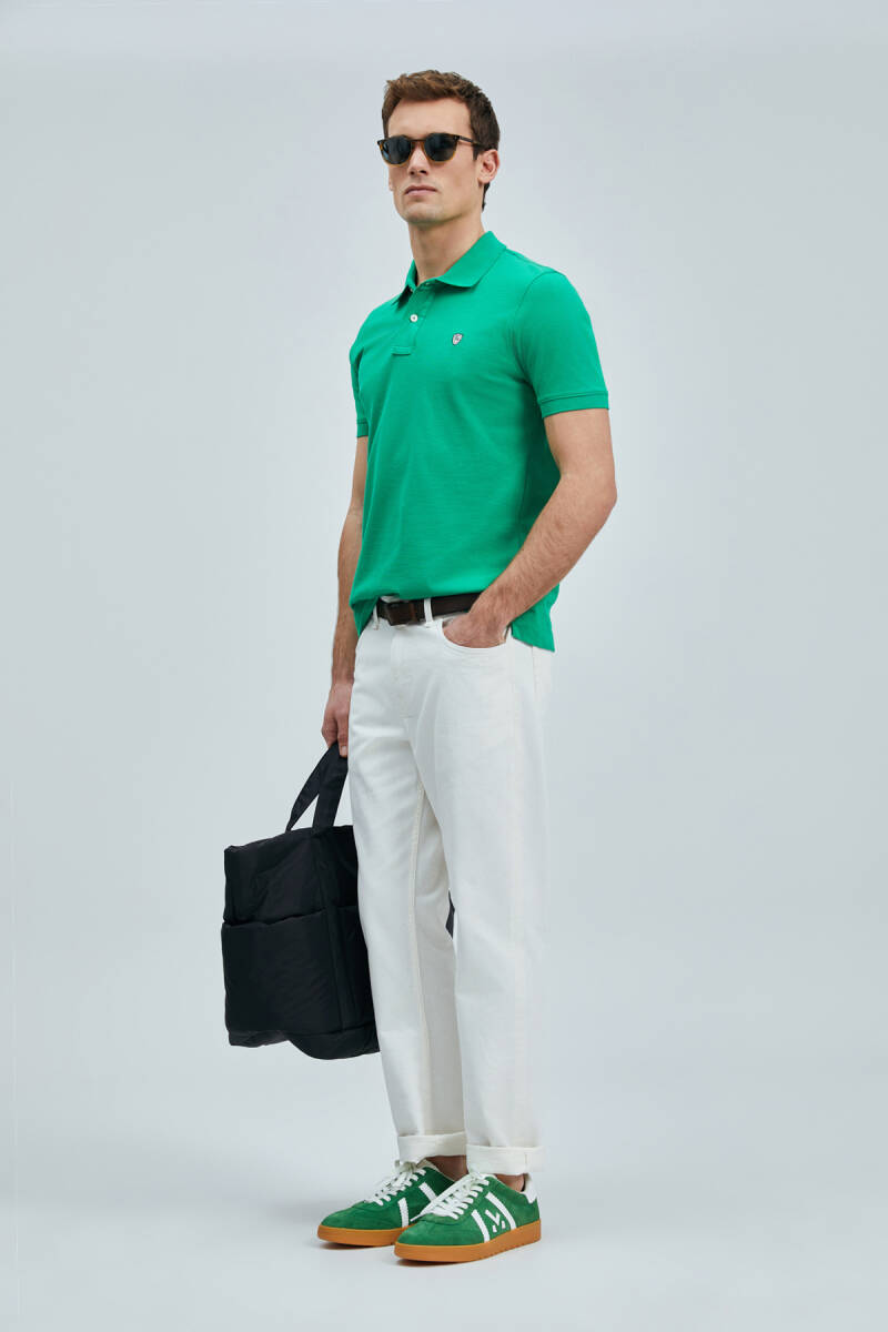 Laon Smart Men's Polo Shirt Light Green - 2