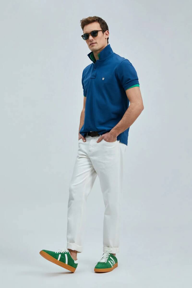 Laon Smart Men's Polo Shirt Light Navy Blue - 2