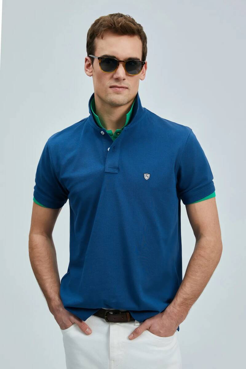 Laon Smart Men's Polo Shirt Light Navy Blue - 1