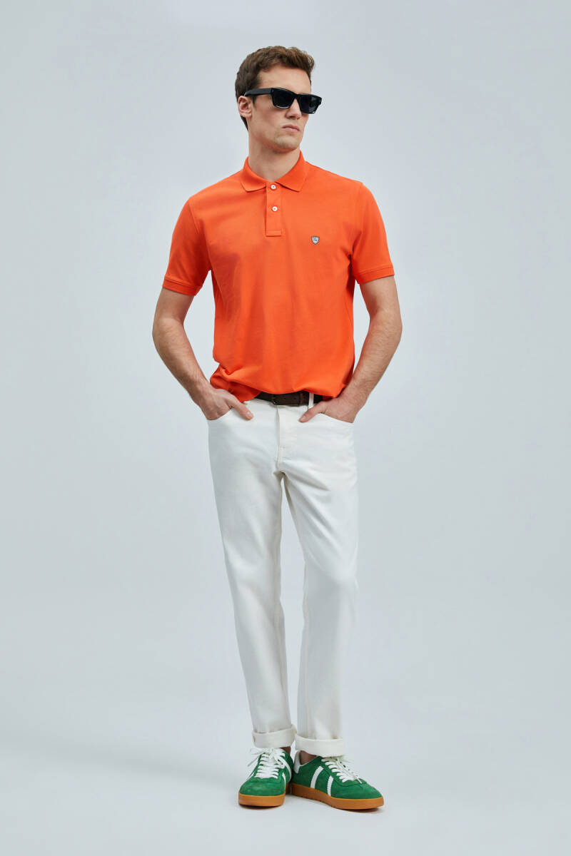 Laon Smart Men's Polo Shirt Orange - 2