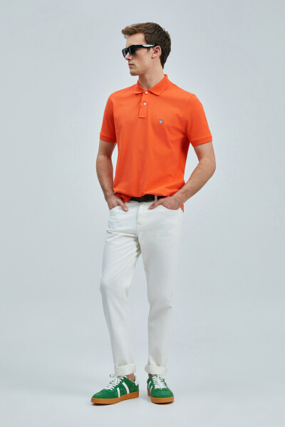 Laon Smart Men's Polo Shirt Orange - 3