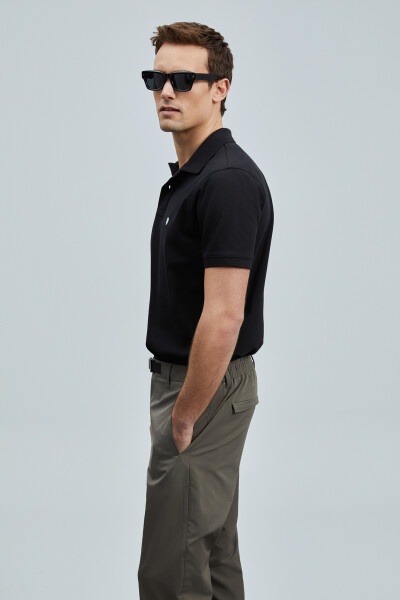 Laon Smart Men's Polo T-Shirt Black - 5
