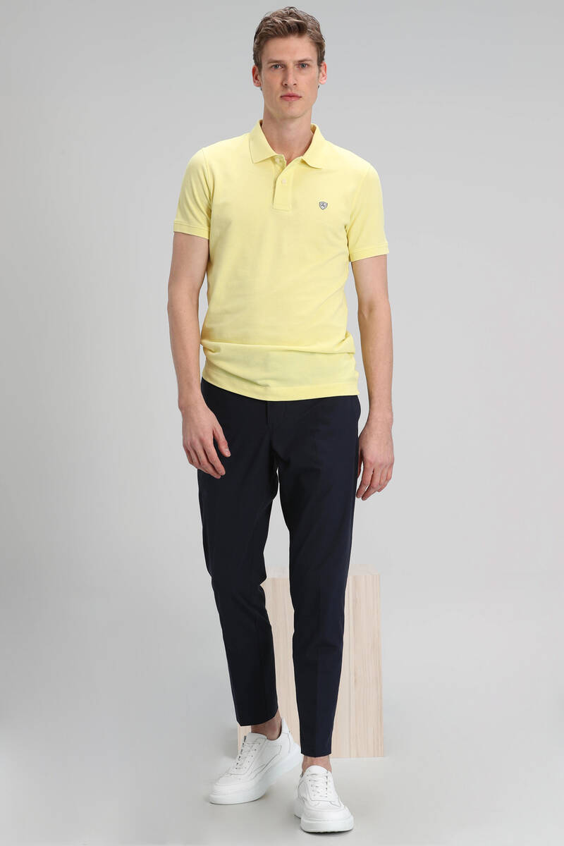 Laon Spor Polo Erkek Tişört Sarı - 4