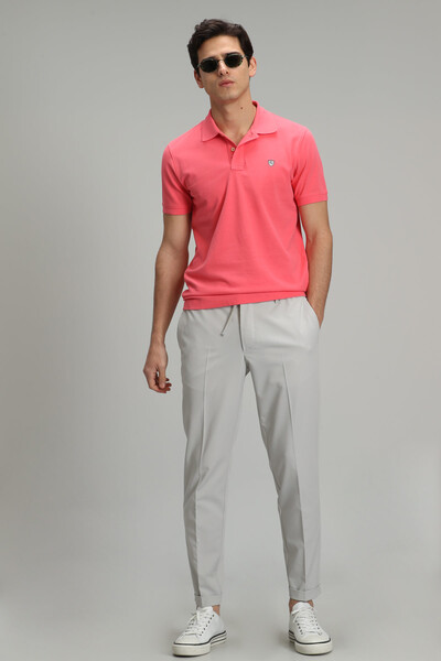 Laon Sports Polo Neck Men's T-Shirt Candy Pink - 4
