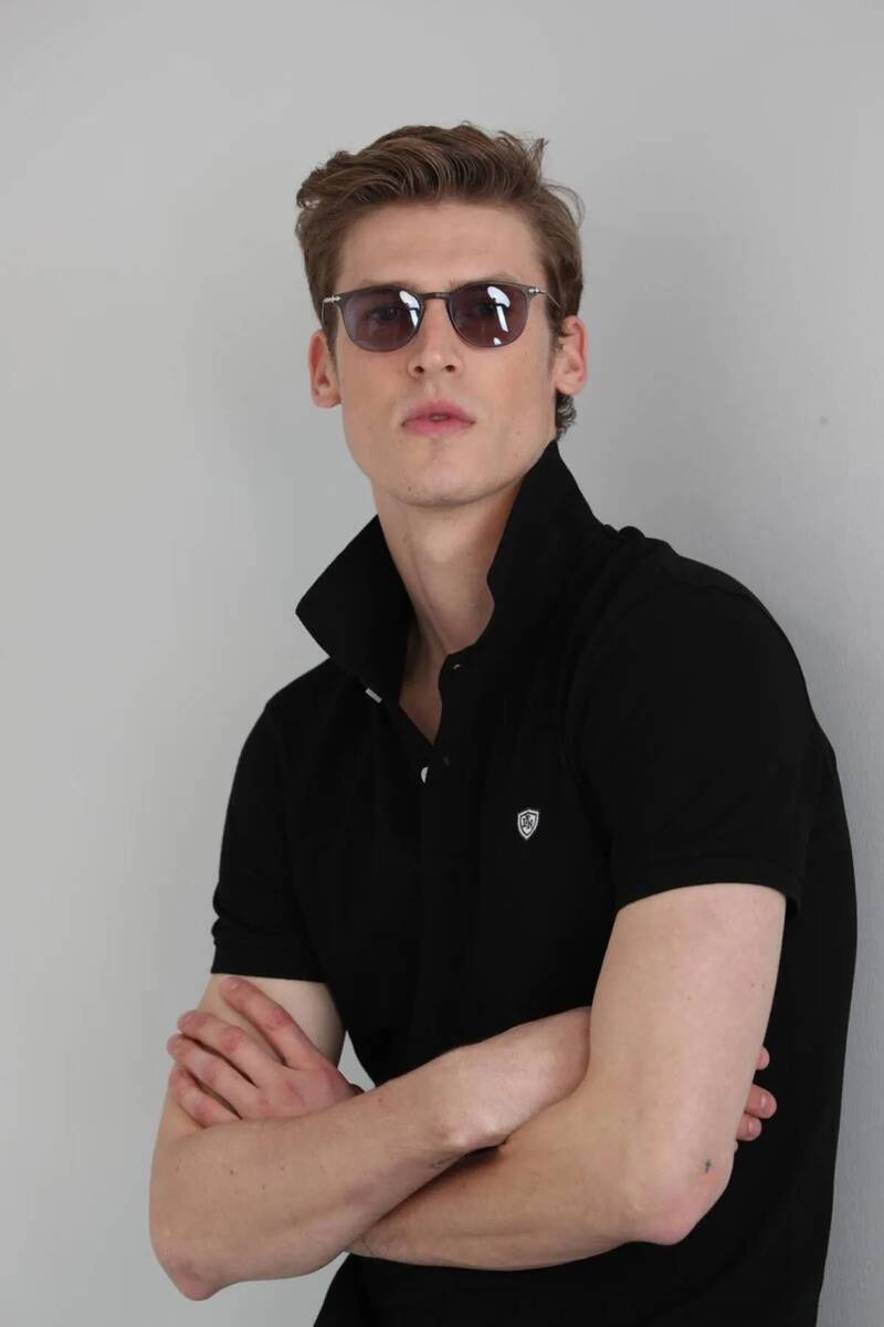 Laon Sports Polo Men's T-Shirt Black - 3