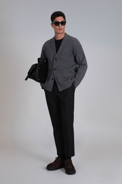 Leader Men's Cardigan Gray - LUFIAN (1)