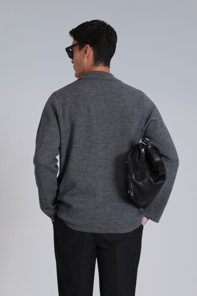 Leader Men's Cardigan Gray - 6