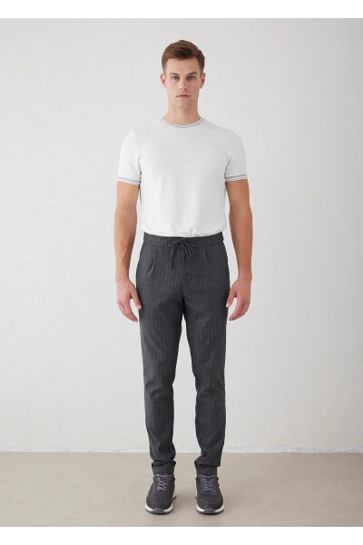 Legend Gray Striped Chino Pants 