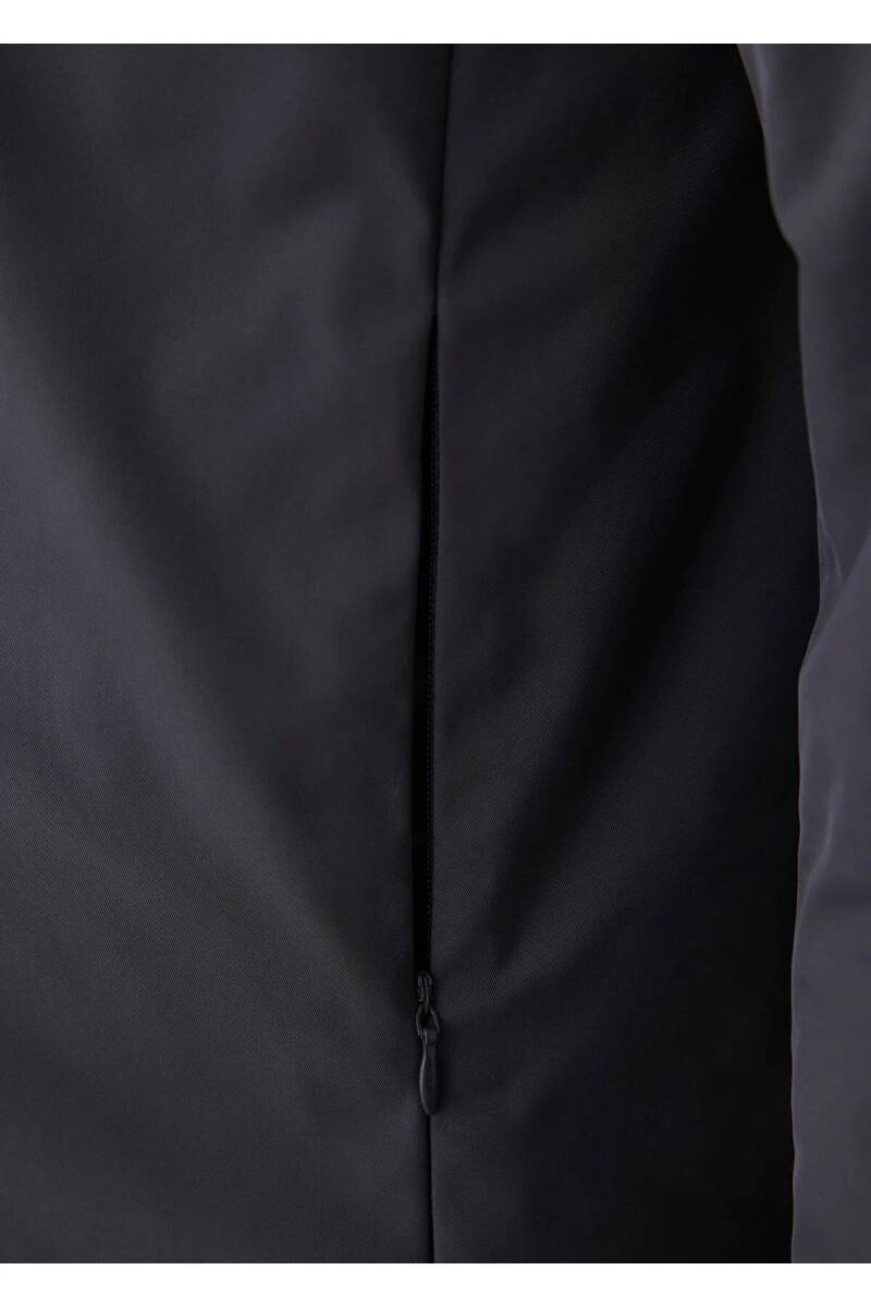 Liaker Anthracite Color Hooded Raincoat - 7