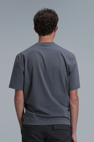 Футболка Liam Modern с рисунком Серая - 6