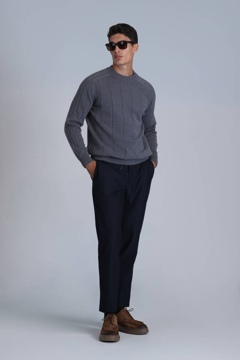 Light Erkek Kazak Gri - 4