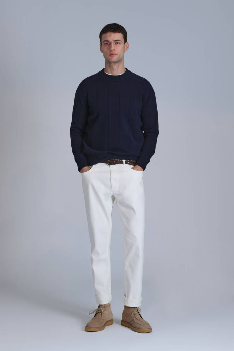 Light Erkek Kazak Lacivert - 4