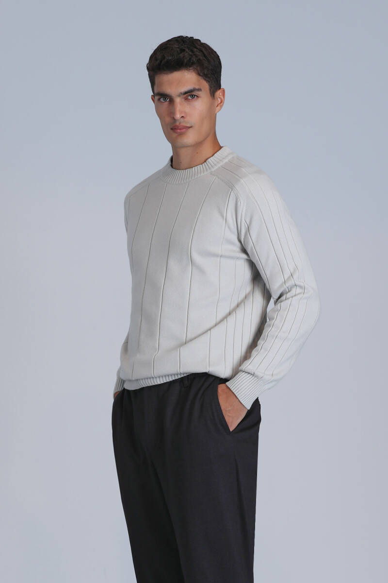 Light Men's Sweater Stone - 1
