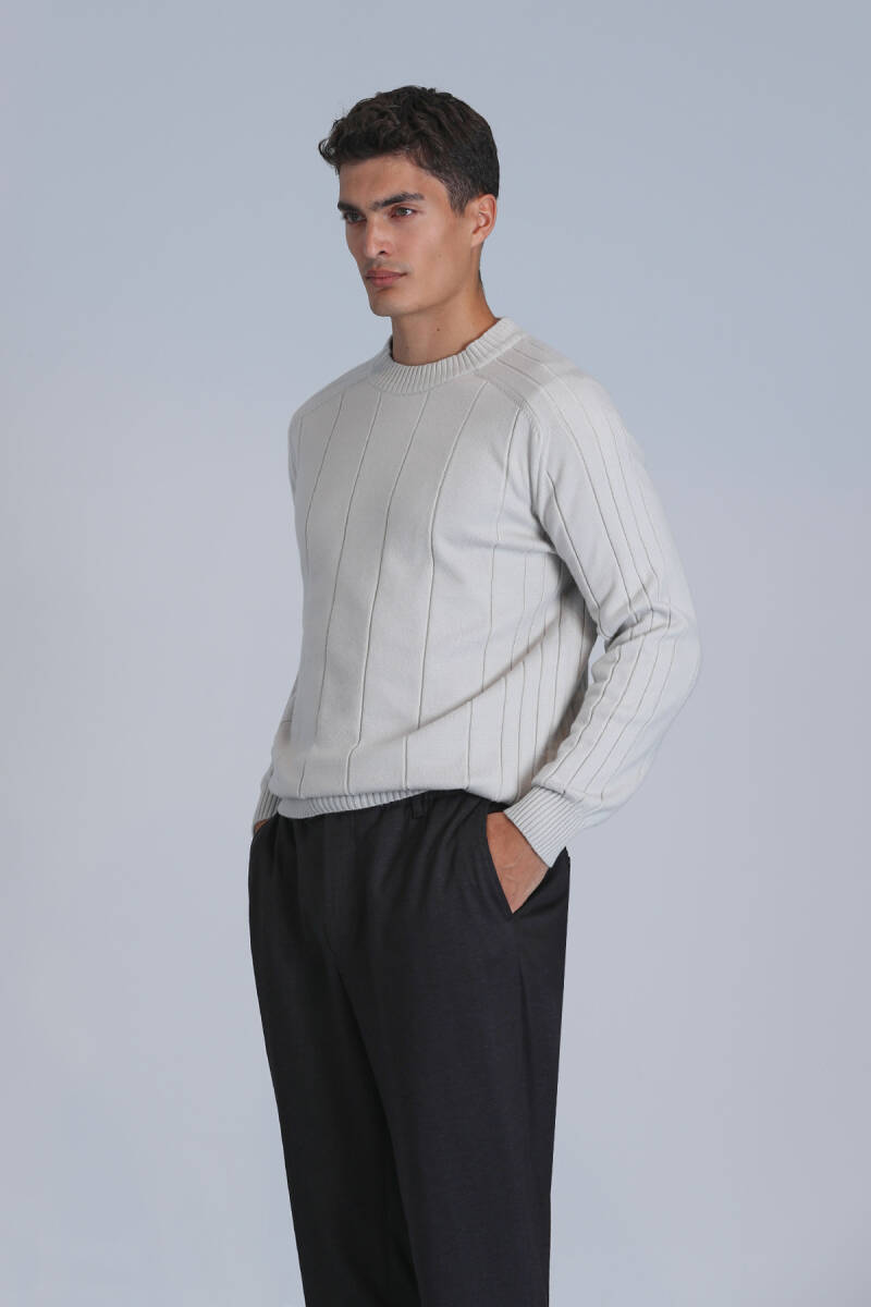 Light Men's Sweater Stone - 2