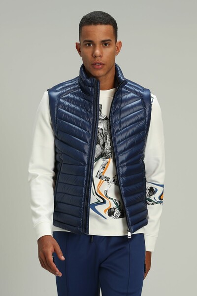Lıtus Goose Feather Men's Vest Sax - 3