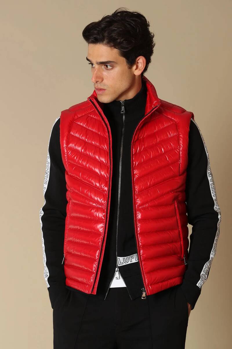 Lıtus Goose Feather Мужской Жилет Красный - 1