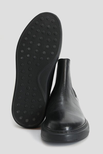 Высокие мужские кожаные ботинки - Thumbnail