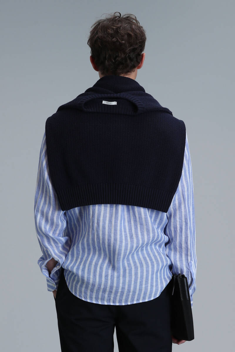 London Men's Basic Shirt Regular Fit Blue - 6