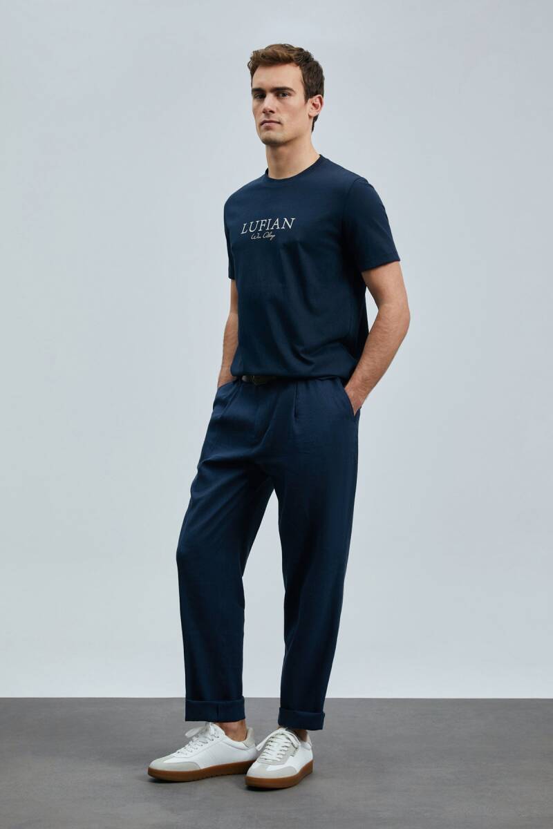 Love Modern Grafik T- Shirt Lacivert - 2