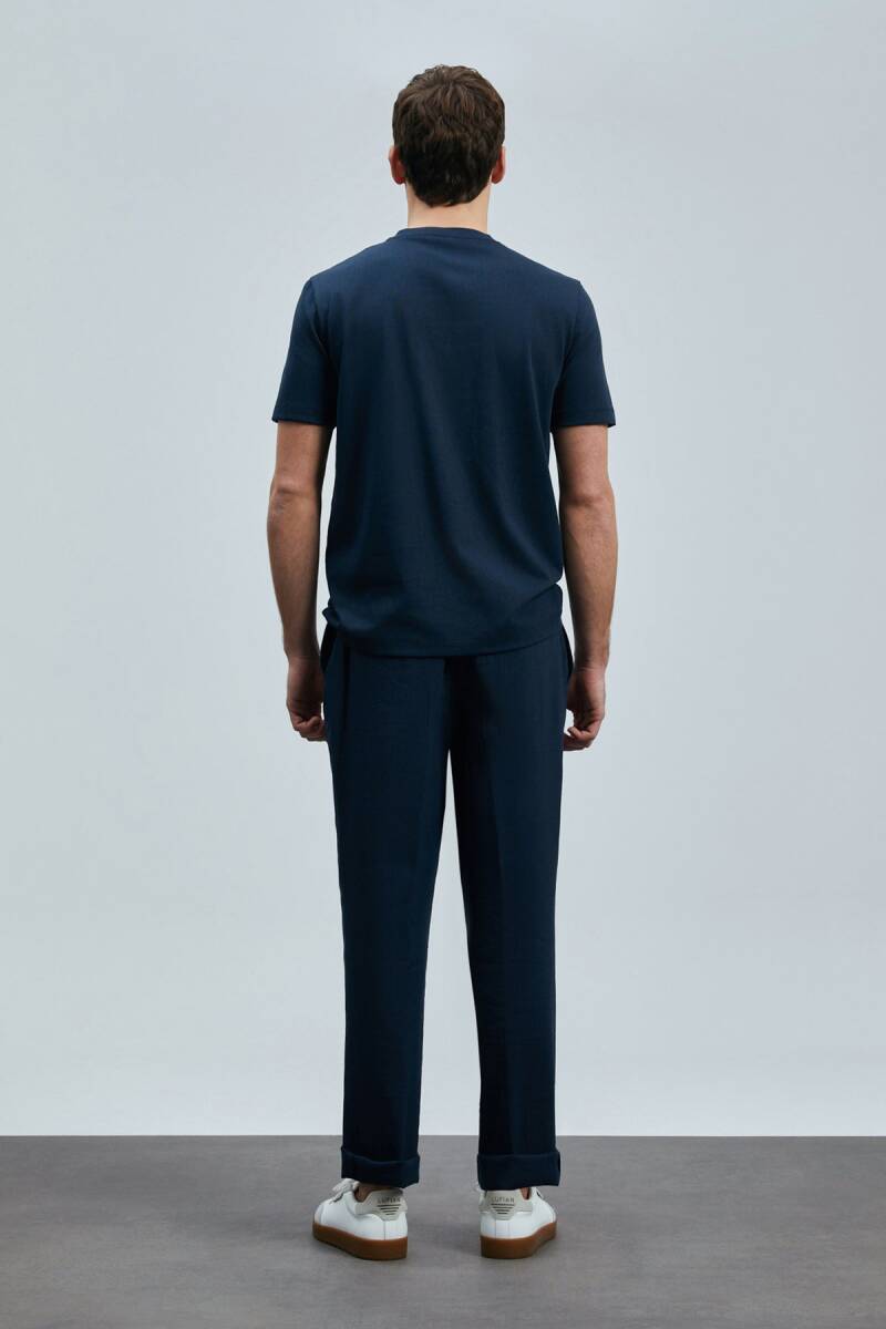 Love Modern Grafik T- Shirt Lacivert - 6