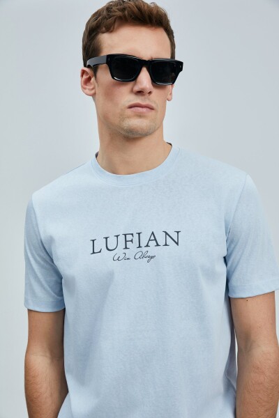 Love Modern Grafik T- Shirt Mavi - 4