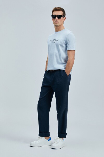 Love Modern Grafik T- Shirt Mavi - 5