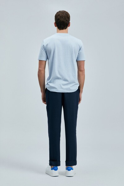 Love Modern Grafik T- Shirt Mavi - 6