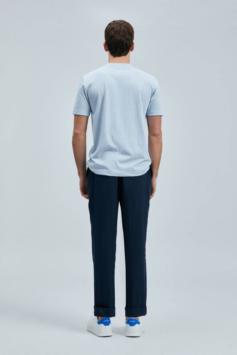 Love Modern Grafik T- Shirt Mavi - 6