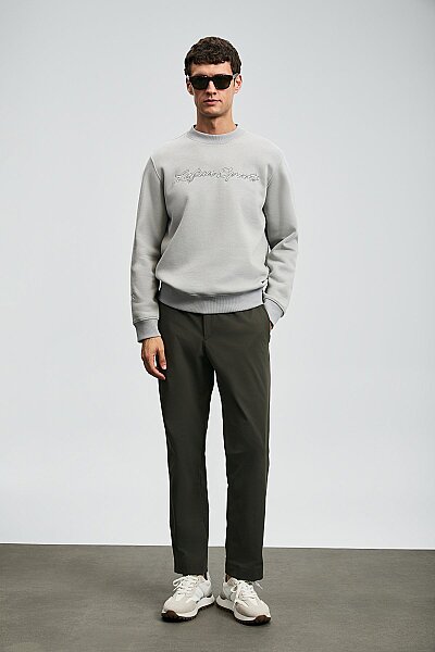 Loved Erkek Sweatshirt Açık Gri 