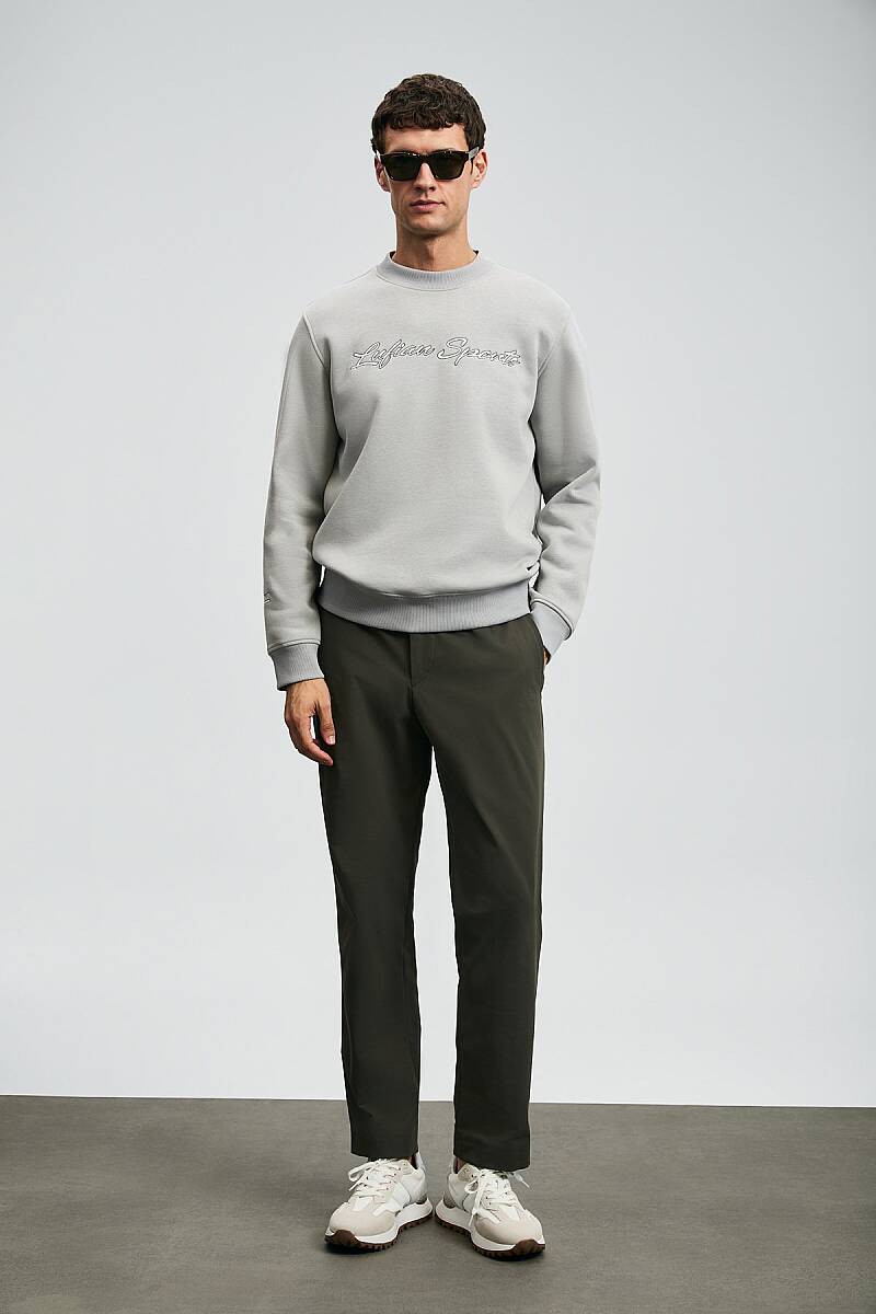 Loved Erkek Sweatshirt Açık Gri - 1