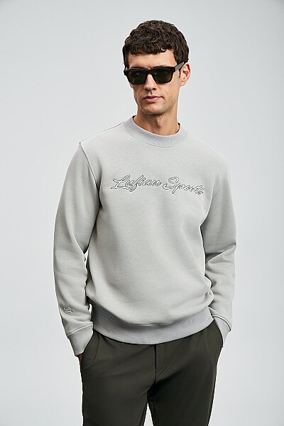 Loved Erkek Sweatshirt Açık Gri - 2