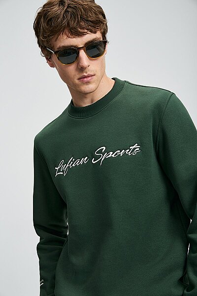 Loved Erkek Sweatshirt Çimen Yeşili - 3