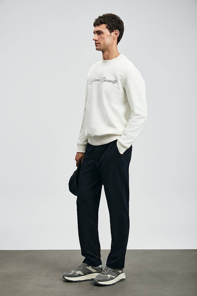 Loved Erkek Sweatshirt Kırık Beyaz - 2