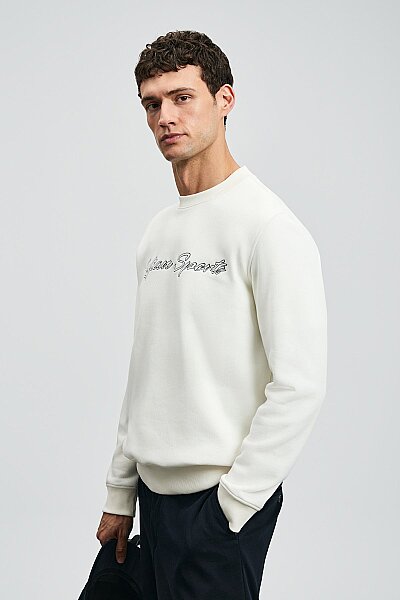 Loved Erkek Sweatshirt Kırık Beyaz - 3