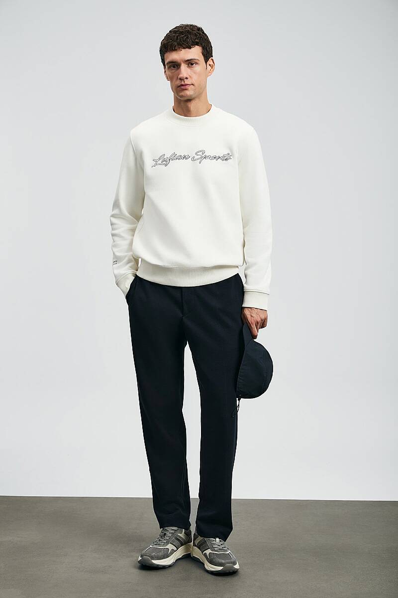Loved Erkek Sweatshirt Kırık Beyaz - 4