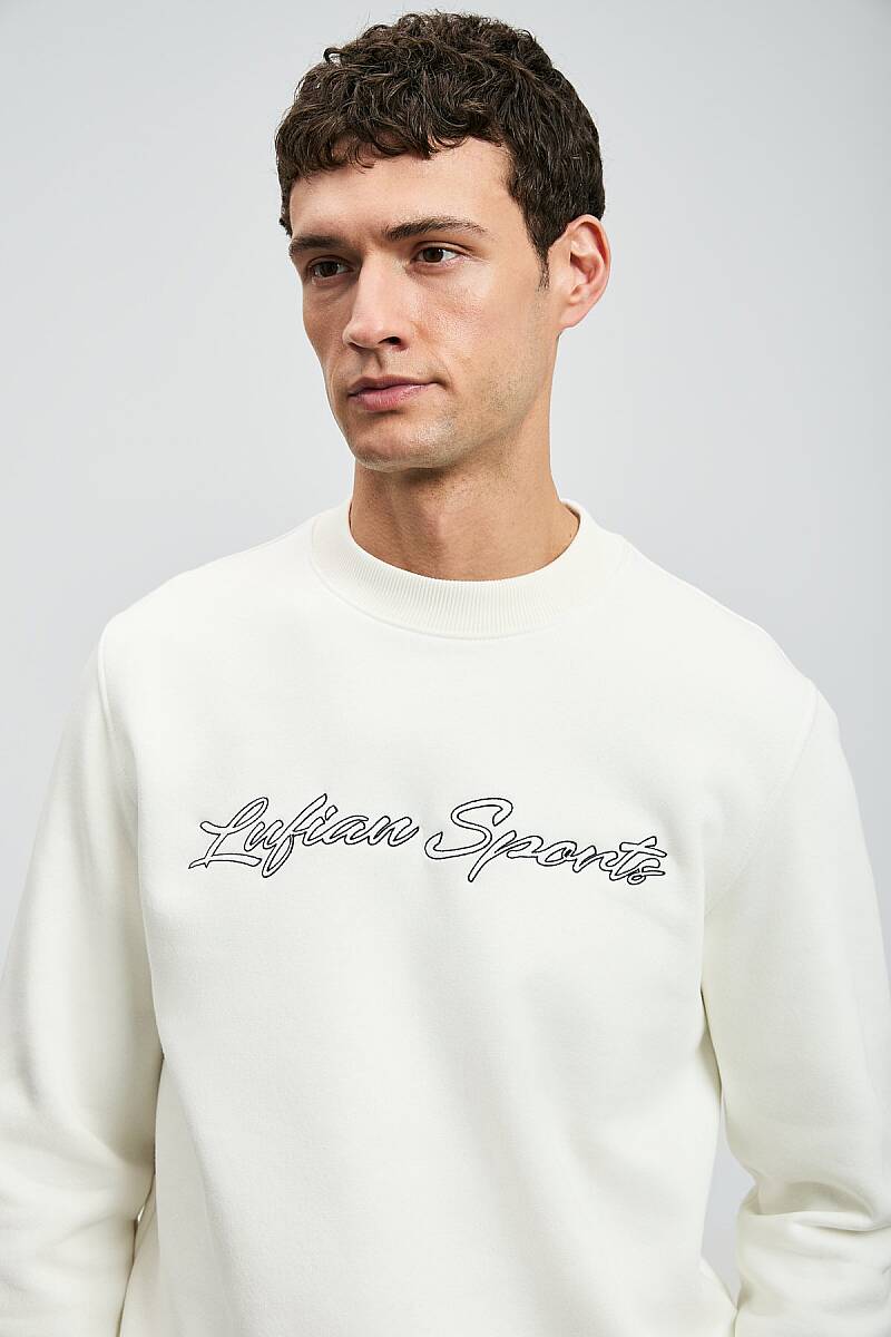 Loved Erkek Sweatshirt Kırık Beyaz - 5