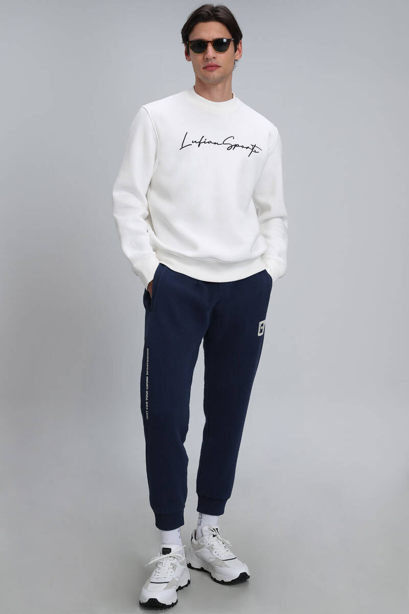 Lowe Erkek Sweatshirt Kırık Beyaz - 2