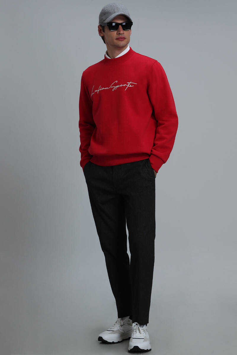 Lowe Erkek Sweatshirt Kırmızı - 3