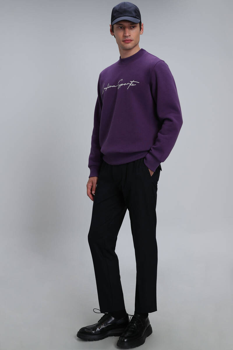 Lowe Erkek Sweatshirt Mürdüm - 4