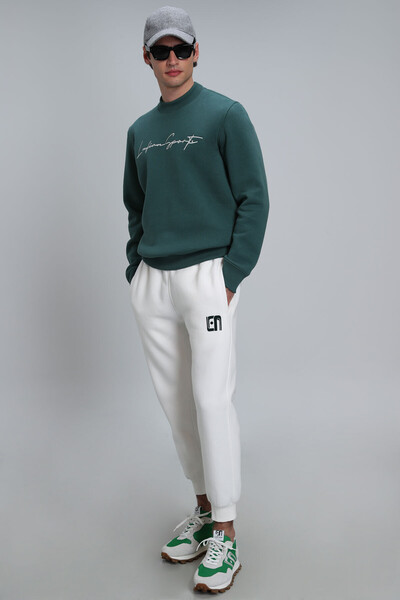 Lowe Men's Sweatshirt Green - 4