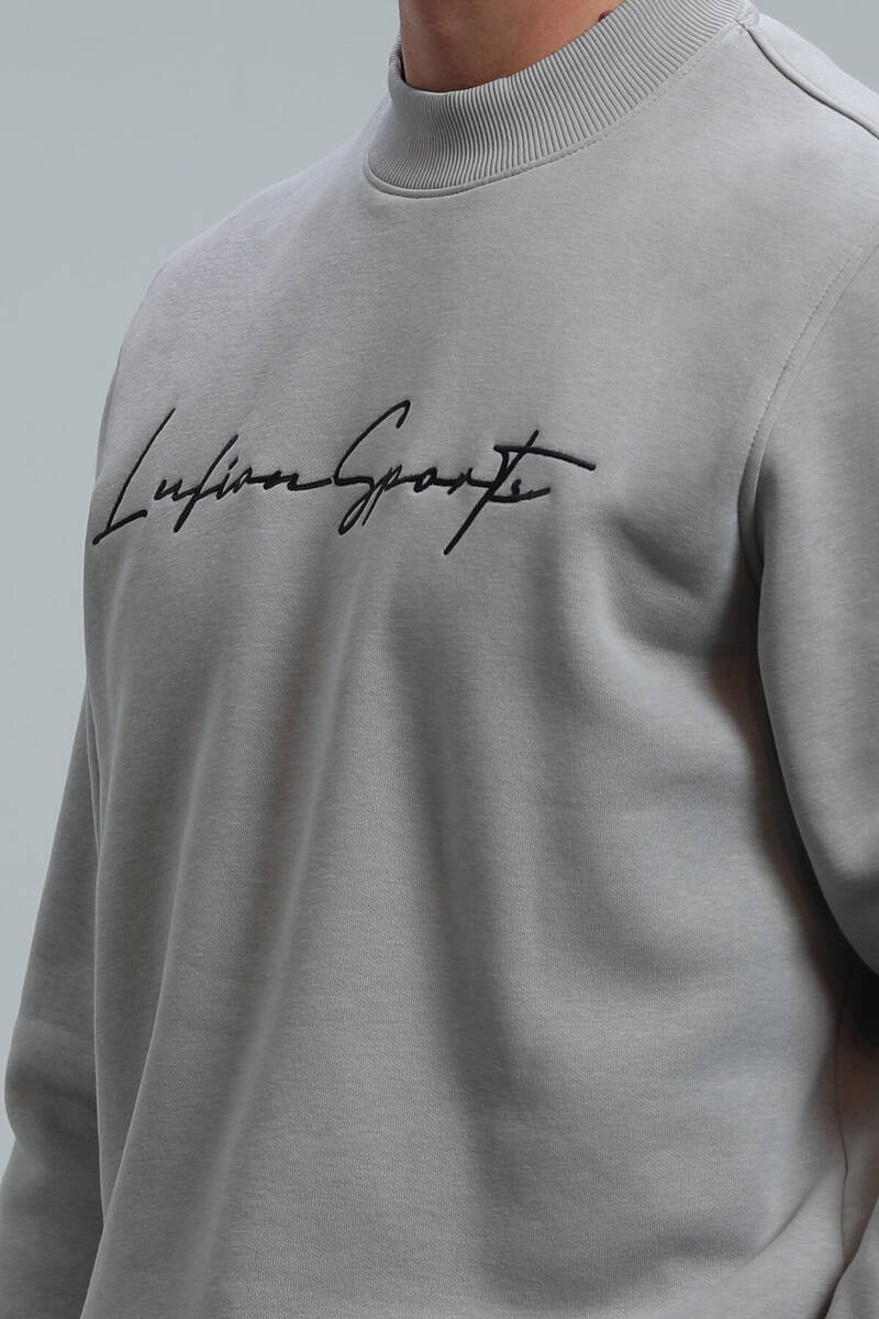 Lowe Men's Sweatshirt Light Gray - 3