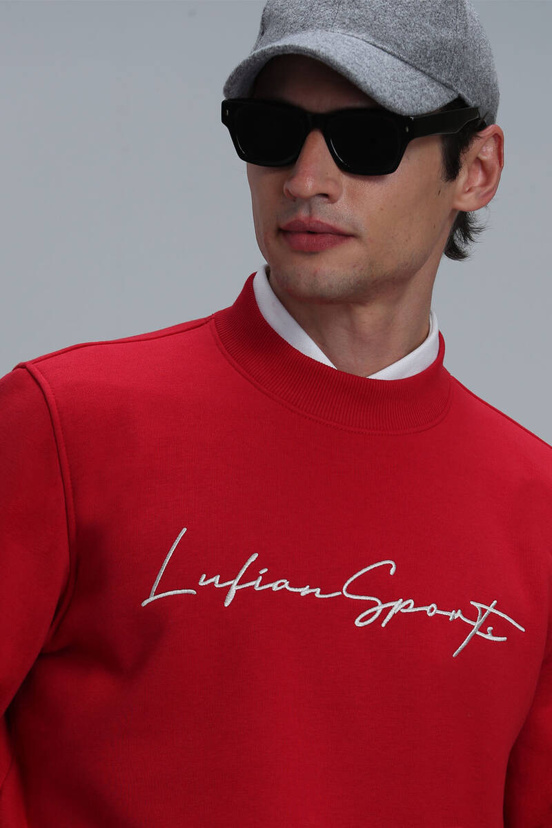 Lowe Men's Sweatshirt Red - 4