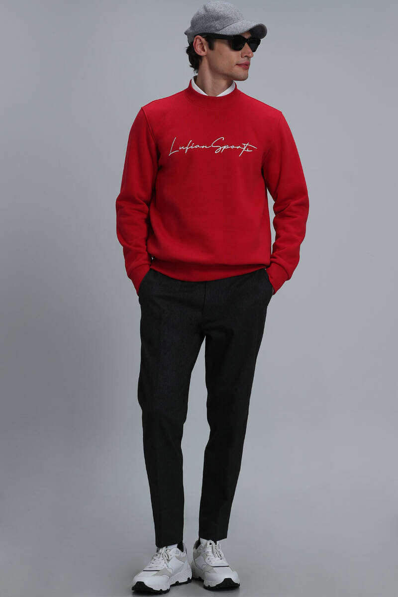 Lowe Men's Sweatshirt Red - 5
